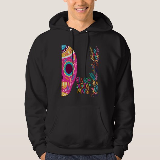 Cinco De Mayo Burritos  Mexico Tacos and Avocado   Hoodie (Voorkant)