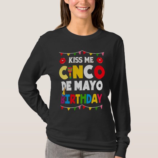 Cinco De Mayo Burritos  Mexico Tacos and Avocado   T-shirt (Voorkant)