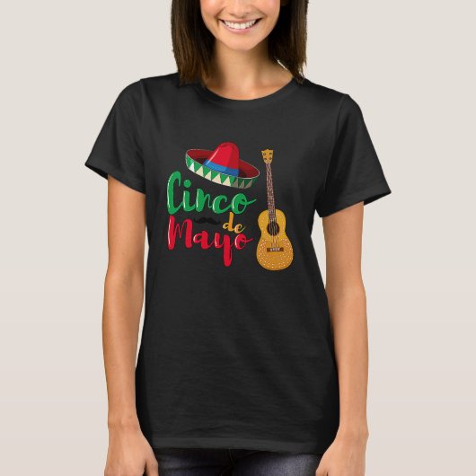Cinco De Mayo Burritos  Mexico Tacos and Avocado   T-shirt (Voorkant)