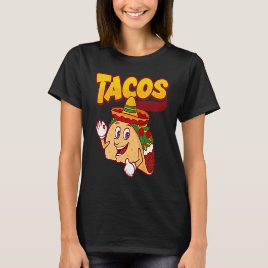 Cinco De Mayo Burritos  Mexico Tacos and Avocado   T-shirt (Voorkant)