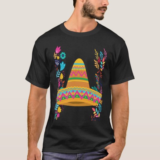 Cinco De Mayo Burritos  Mexico Tacos and Avocado   T-shirt (Voorkant)