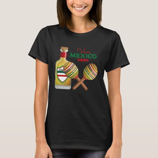 Cinco De Mayo Burritos Mexico Tacos and Avocado T-shirt (Voorkant)