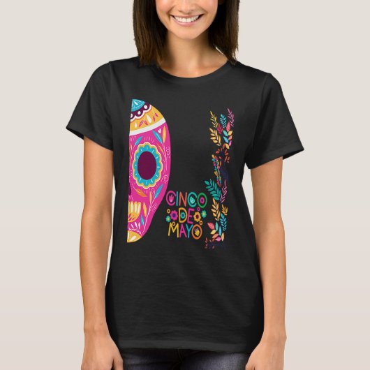 Cinco De Mayo Burritos Mexico Tacos and Avocado T-shirt (Voorkant)