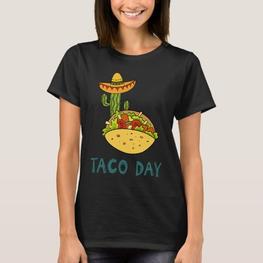 Cinco De Mayo Burritos  Mexico Tacos and Avocado   T-shirt (Voorkant)