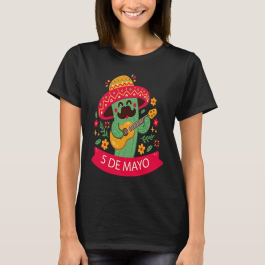 Cinco De Mayo Burritos  Mexico Tacos and Avocado   T-shirt (Voorkant)