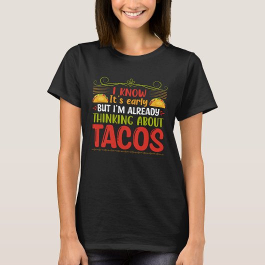 Cinco De Mayo Burritos  Mexico Tacos and Avocado   T-shirt (Voorkant)