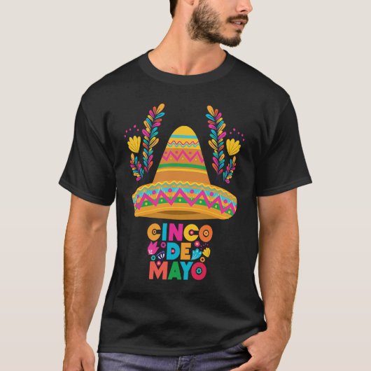 Cinco De Mayo Burritos  Mexico Tacos and Avocado   T-shirt (Voorkant)