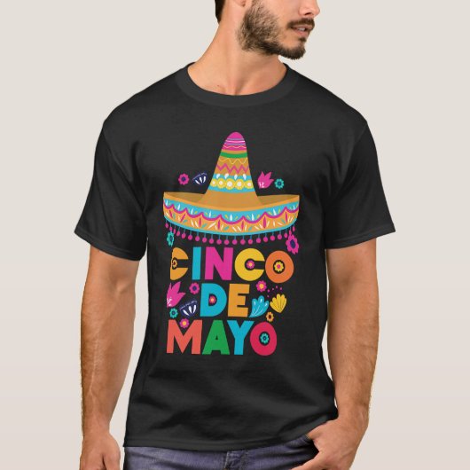 Cinco De Mayo Burritos  Mexico Tacos and Avocado   T-shirt (Voorkant)