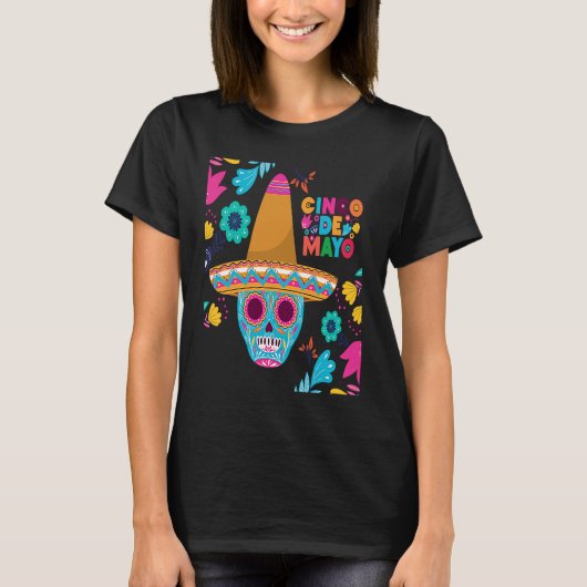 Cinco De Mayo Burritos  Mexico Tacos and Avocado   T-shirt (Voorkant)