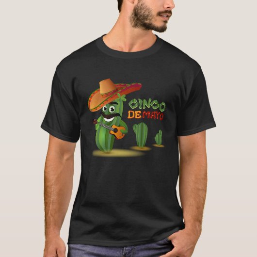 Cinco De Mayo Burritos Mexico Tacos and Avocado T-shirt (Voorkant)