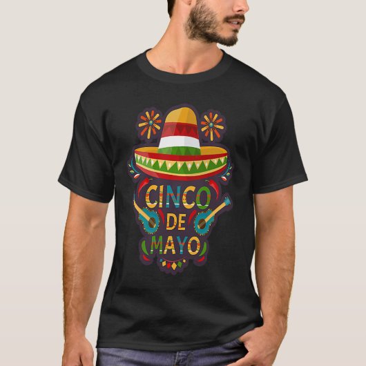Cinco De Mayo Burritos  Mexico Tacos and Avocado   T-shirt (Voorkant)