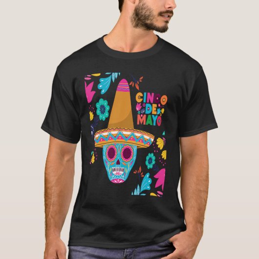 Cinco De Mayo Burritos  Mexico Tacos and Avocado   T-shirt (Voorkant)