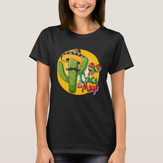 Cinco De Mayo Burritos Mexico Tacos and Avocado T-shirt (Voorkant)