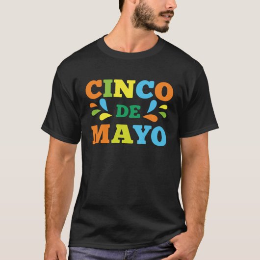 Cinco De Mayo Burritos  Mexico Tacos and Avocado   T-shirt (Voorkant)