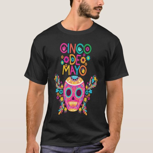 Cinco De Mayo Burritos  Mexico Tacos and Avocado   T-shirt (Voorkant)