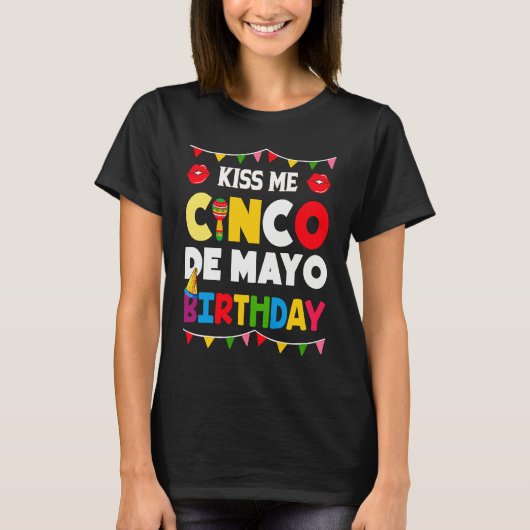 Cinco De Mayo Burritos  Mexico Tacos and Avocado   T-shirt (Voorkant)