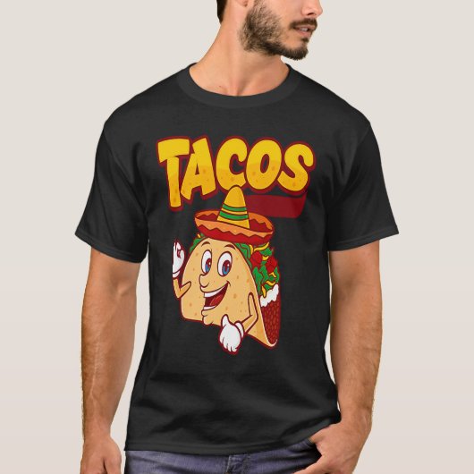 Cinco De Mayo Burritos  Mexico Tacos and Avocado   T-shirt (Voorkant)