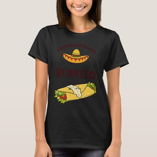 Cinco De Mayo Burritos Mexico Tacos and Avocado T-shirt (Voorkant)