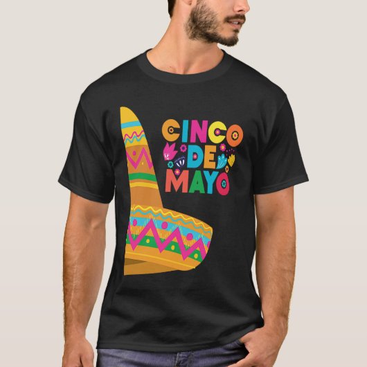 Cinco De Mayo Burritos  Mexico Tacos and Avocado   T-shirt (Voorkant)