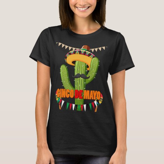Cinco De Mayo Burritos  Mexico Tacos and Avocado   T-shirt (Voorkant)