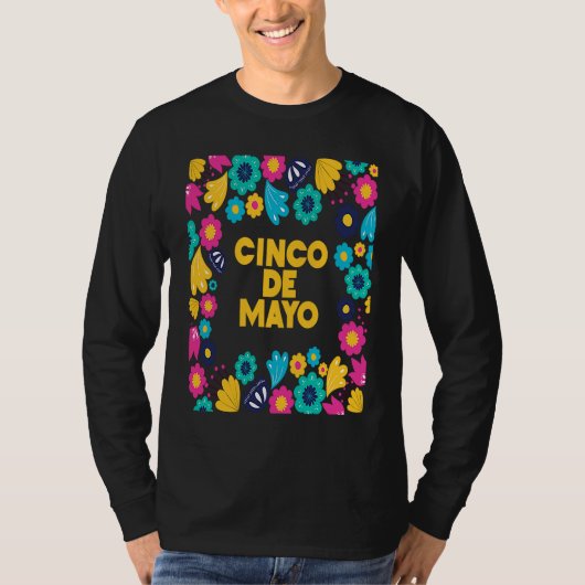 Cinco De Mayo Burritos  Mexico Tacos and Avocado   T-shirt (Voorkant)
