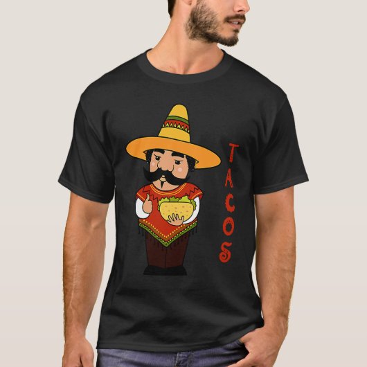 Cinco De Mayo Burritos  Mexico Tacos and Avocado   T-shirt (Voorkant)