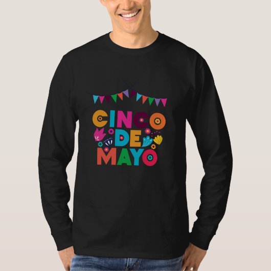 Cinco De Mayo Burritos  Mexico Tacos and Avocado   T-shirt (Voorkant)