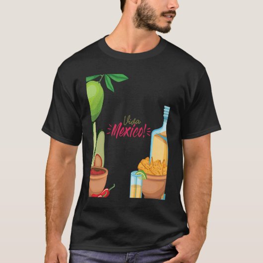 Cinco De Mayo Burritos  Mexico Tacos and Avocado   T-shirt (Voorkant)