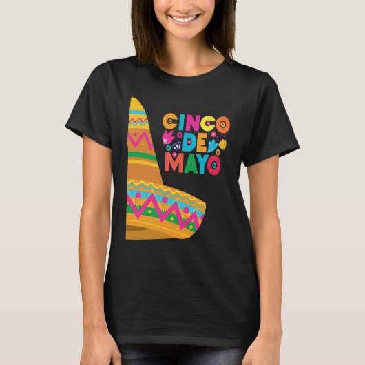 Cinco De Mayo Burritos  Mexico Tacos and Avocado   T-shirt (Voorkant)