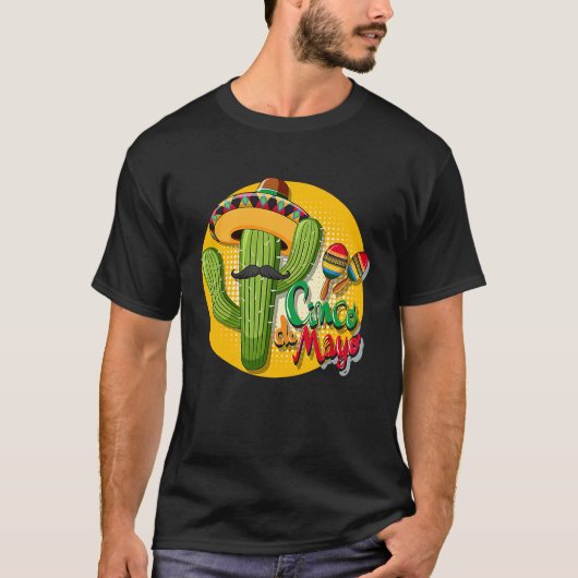 Cinco De Mayo Burritos  Mexico Tacos and Avocado   T-shirt (Voorkant)