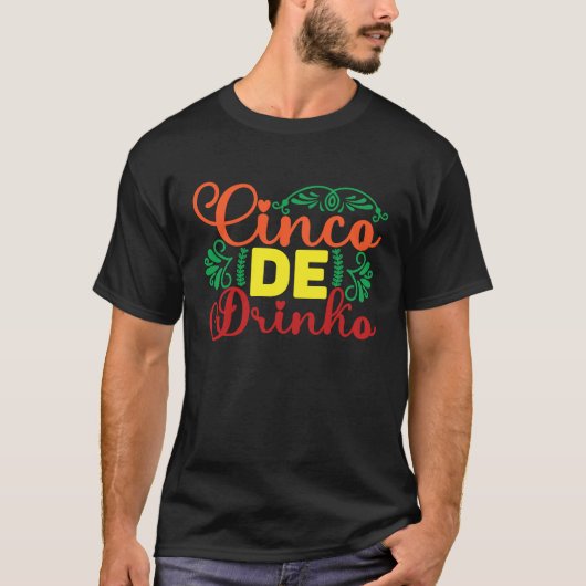 Cinco De Mayo Burritos  Mexico Tacos and Avocado   T-shirt (Voorkant)