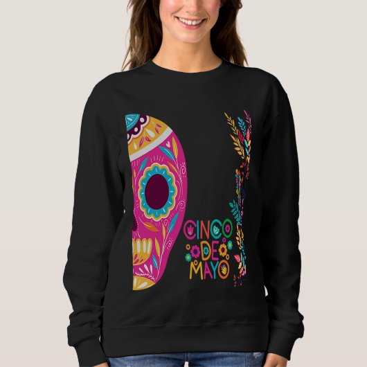 Cinco De Mayo Burritos  Mexico Tacos and Avocado   Trui (Voorkant)