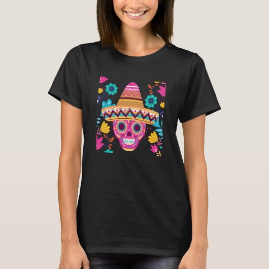 Cinco De Mayo Burritos Mexico Tacos en Avocado 8 T-shirt (Voorkant)