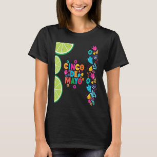 Cinco De Mayo Burrito's Mexico Tacos en Avocado T-shirt