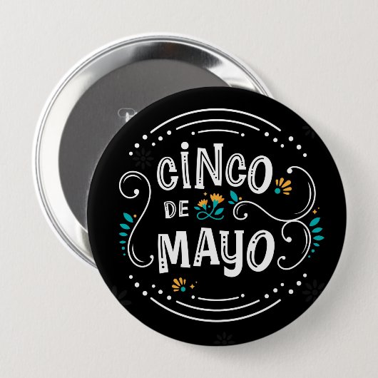 Cinco De Mayo Button (Voorkant /achterkant)