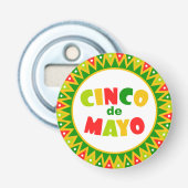 Cinco de Mayo Button Flesopener (Voorkant)