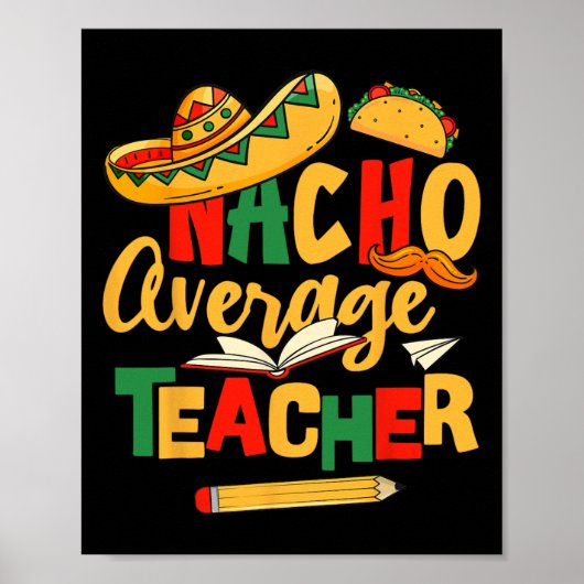 Cinco de Mayo Byck naar school Mexicaanse Nacho Ge Poster (Voorkant)