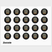 Cinco de Mayo Bysebyll Skeletons Ronde Sticker (Vel)