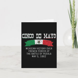 Cinco de Mayo Byttle of Puebla 5 mei Cinco de Mayo Kaart