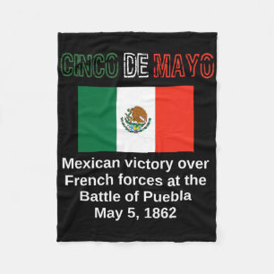 Cinco de Mayo Byttle of Puebla 5 mei Mexicaanse Ci Fleece Deken