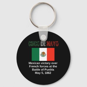 Cinco de Mayo Byttle of Puebla 5 mei Mexicaanse Ci Sleutelhanger