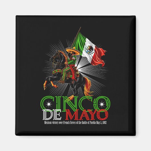 Cinco de Mayo Byttle van Puebla 5 mei Magneet (Voorkant)