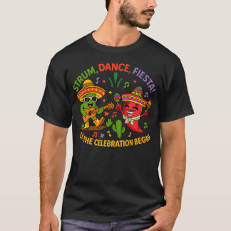 Cinco De Mayo Cactus En Peper Sombrero Tokkel T-shirt
