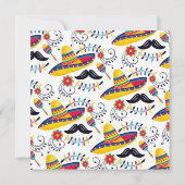 Cinco de Mayo Cactus Folk Sombreros Kaart (Achterkant)