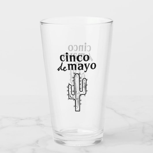 Cinco de Mayo Cactus Glas (Achterkant)