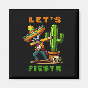 Cinco de Mayo Cactus Mexican Poncho Sombrero Pet B Magneet