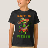 Cinco de Mayo Cactus Mexican Poncho Sombrero Pet B T-shirt (Voorkant)