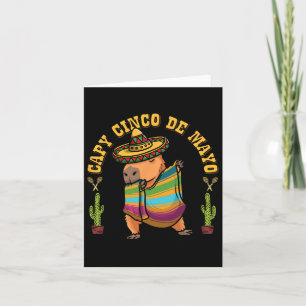 Cinco De Mayo Capybyras Mexicaanse Capybyra Kinder Kaart