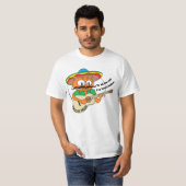 Cinco De Mayo Cartoon Kat Grappig T-shirt (Voorkant volledig)