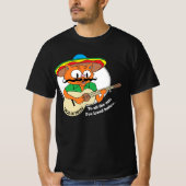 Cinco De Mayo Cartoon Mustache Cat Funny T-shirt (Voorkant)